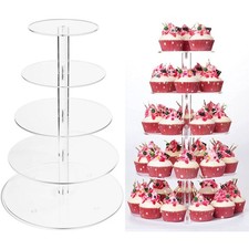 Clear Acrylic Round Cupcake