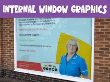 Internal Window Graphics - HD Solvent Print - Any Size. Design Service.