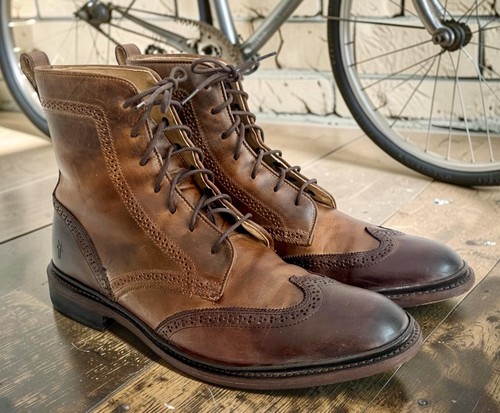 Vtg frye james wingtip men - frye, men's