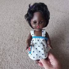 vintage doll Black Baby Doll Blinking Eyes