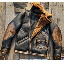 Vintage Shearling Leather