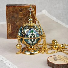 Orthodox church censer gold - censer,