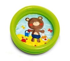 Intex Baby Paddling Pool 2 Ring Small 61cm Inflatable Home Garden Holiday Fun