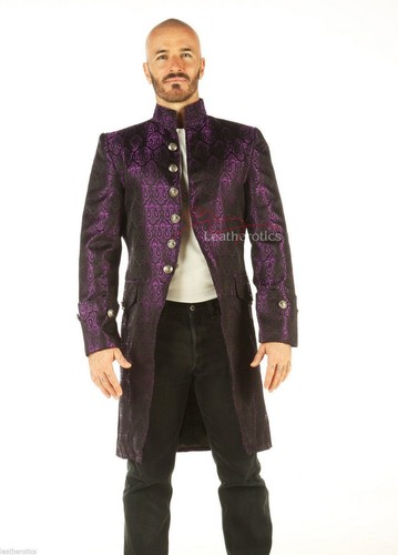 Men vintage frock coat - men's,