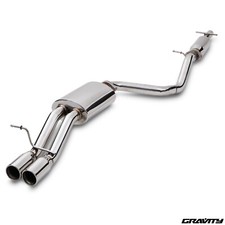 STAINLESS STEEL CATBACK EXHAUST SYSTEM FOR VW VOLKSWAGEN GOLF MK4 1.8T GTI 97-04