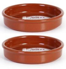 2x 16cm AZOFRA terracotta Tapas Dish oven dishes SPANISH tapas dinner plates