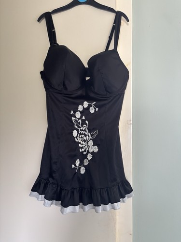Ladies y2k black satin - ladies,