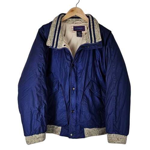 Vtg gant down - jacket, blue