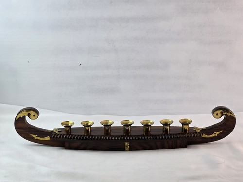 Vintage wooden and brass - vintage,