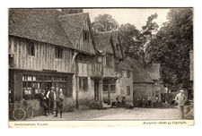 Chiddingstone Village Animated Street Scene Sevenoaks Kent Postcard 1905