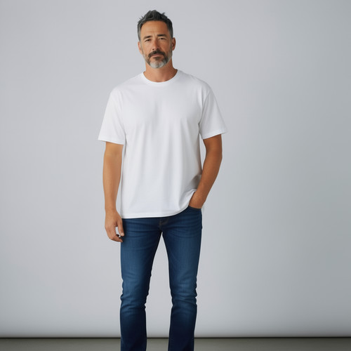 Mens shirt plain essential - t,