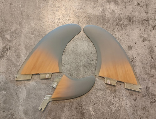 Surfboard fins 1 - surfboard, bamboo