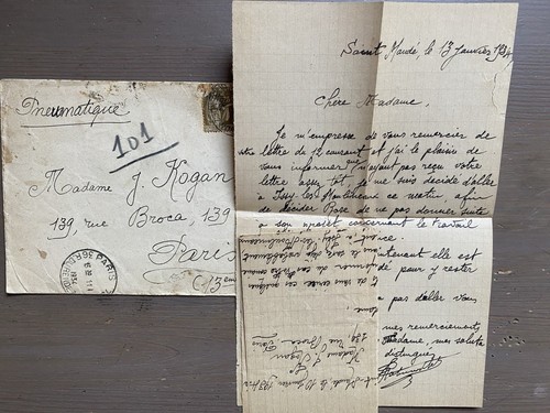 Old vintage cover with letter - vintage,