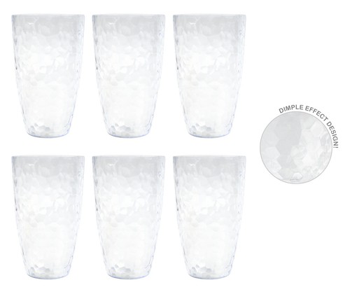 Plastic tumbler set 6 - of, 4/6/8