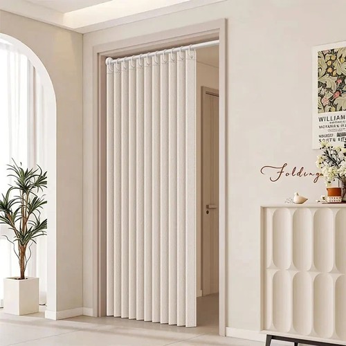 Pvc folding door oak effect - pvc,