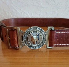 Swiss leather Boy Scout belt