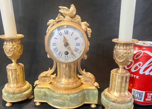 Antique french minute - , marble