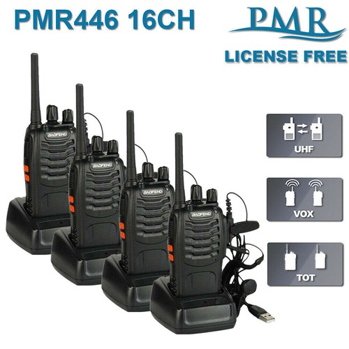 Baofeng 888s 5w walkie - 4x,