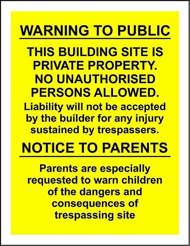 Warning the public this - the,