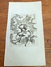 original 1750 small woodcut by