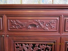 Stunning Chinese beautifully carved Rose wood Sideboard Exquisite piece