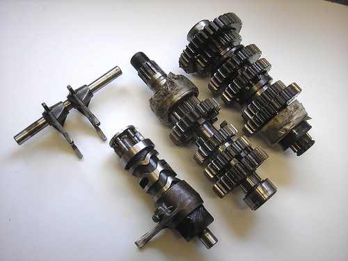 Gearbox gpz 500 engine - gearbox, (d)