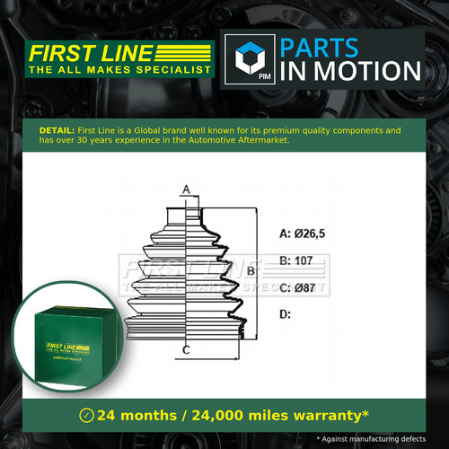 Joint boot fits - fits, citroen