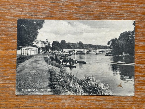 Antique 1914 richmond bridge - richmond,