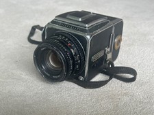 Hasselblad film camera 500C/M body, slide & back, 80mm lens, viewfinder