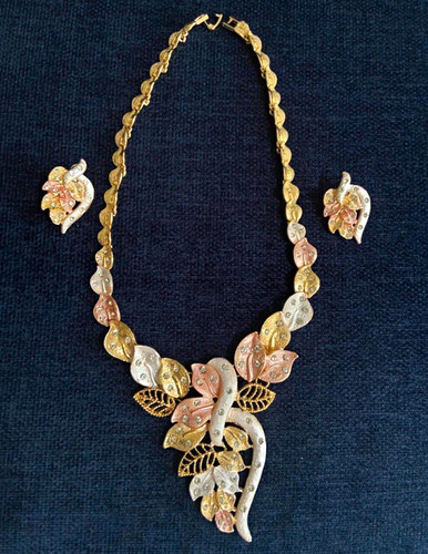 Gold plated leaf nature - gold,