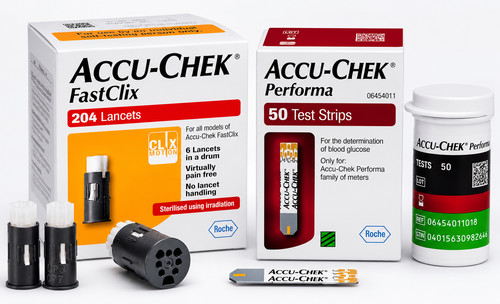 Accu chek fastclix lancets - lancets, &