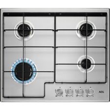 AEG HGX6400SM Built In 60cm 4 Burner Gas Hob In Stainless Steel NEW