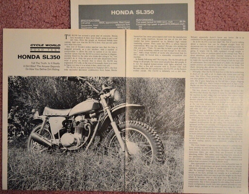 1970 honda sl350 motorcycle - 1970,