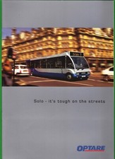Glossy Promotional Brochure - Optare Solo - Dimensions & Seating Plans - c.2004