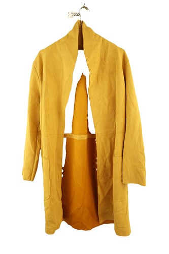 Zara yellow overcoat size - zara,