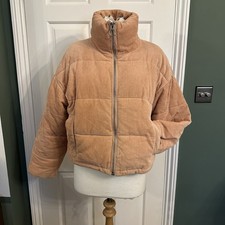 Topshop Pink Corduroy Cropped