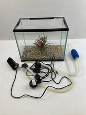 Glass Aquarium Fish Tank with LED Light and Filter Set-Up