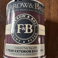 Farrow & Ball - Exterior Eggshell silk finish - CALLUNA no. 270.  0.75L 