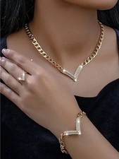 UK Women Ladies Gold Fashion