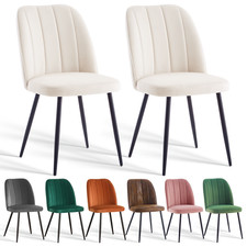 2/4/6X Dining Chairs Velvet