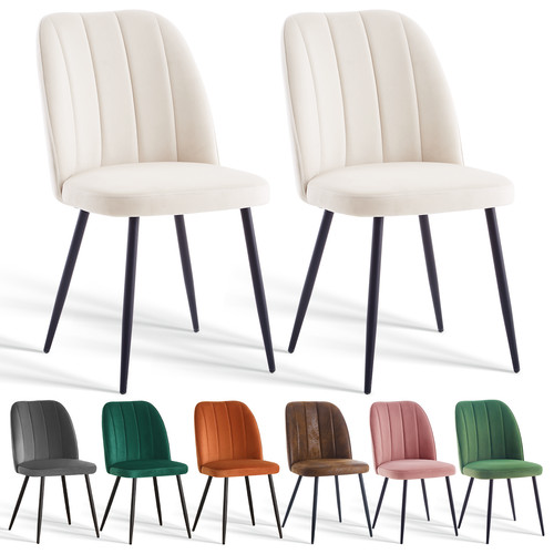 Dining chairs velvet - 2/4/6x,