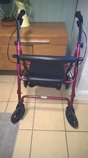 Days Lightweight Rollator Walker 4-Wheeled Mobility Aid with Storage Seat