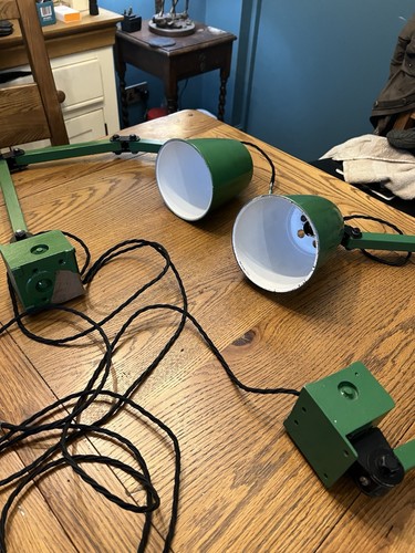 Pair vintage green memlite - of,