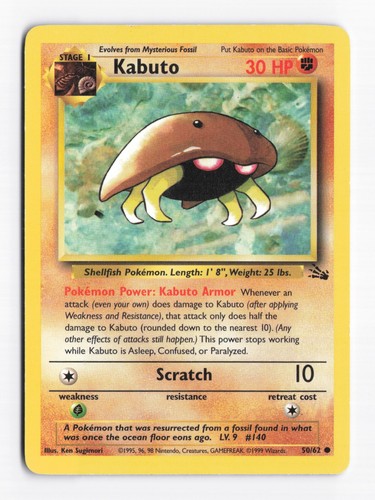Pokemon tcg wotc - wotc, fossil