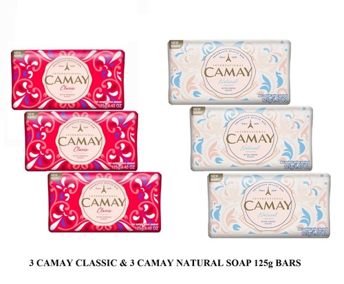Camay soap bars - camay, natural