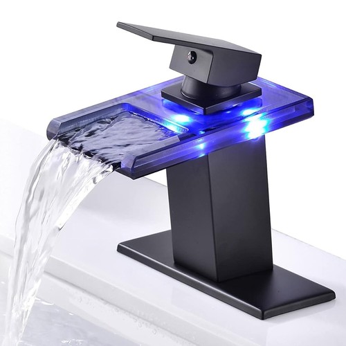 Led matte black - black, sink