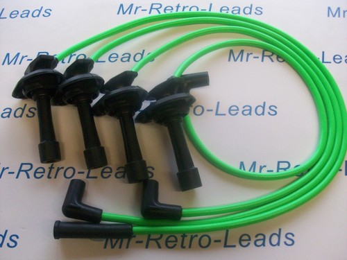 Lime green 8mm ignition - 8mm, leads