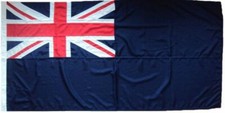 Blue ensign traditionally - , sewn