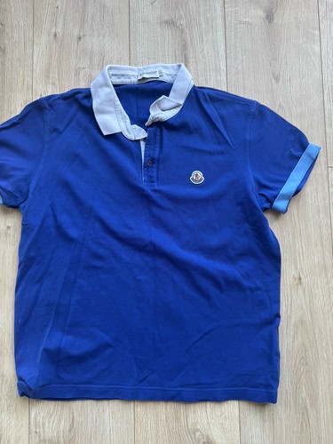 Men blue moncler polo - blue,