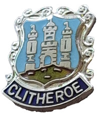 Clitheroe Town Small Pin Badge Lancashire